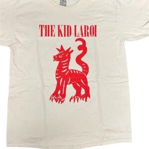 The Kid Laroi White Short Sleeve Tee with Red Graphic 2022 Tour NEW